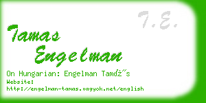 tamas engelman business card